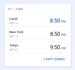 1stTab World Clocks